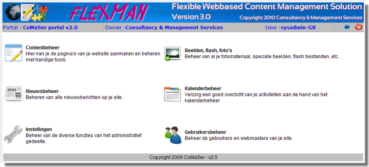 Backoffice FLEXMAN